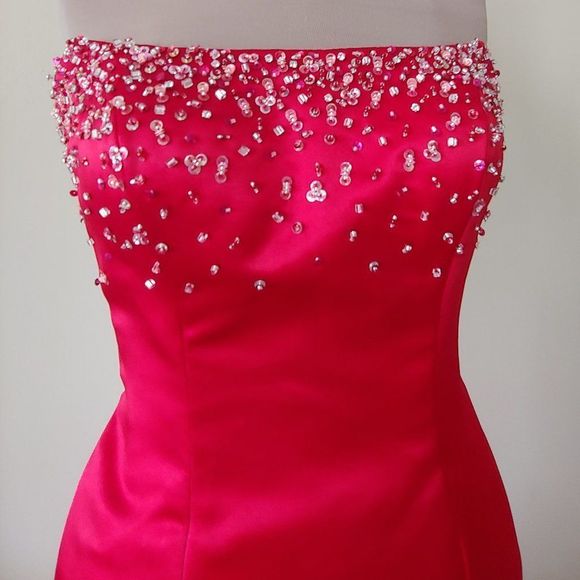 NWT Fire and Ice High-Low Embellished Long Gown - Picture 2 of 5